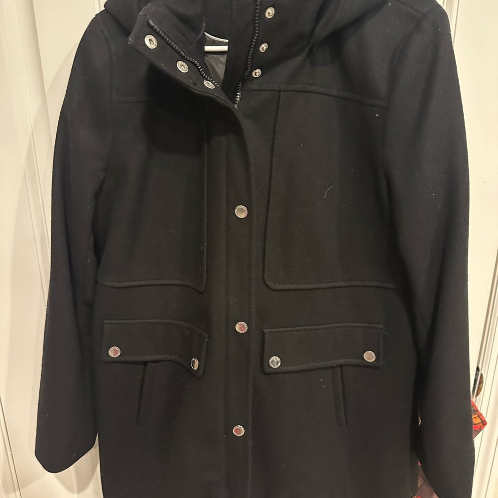 LARGE- Nautica Women's Black Utility Jacket